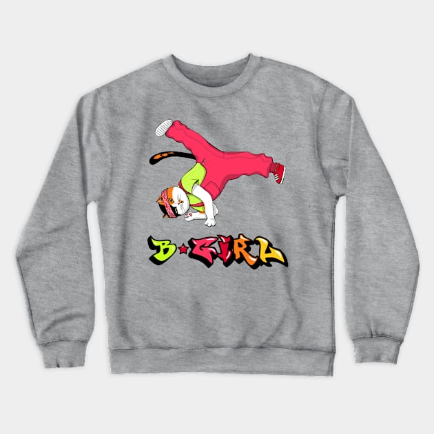 B girl Crewneck Sweatshirt by Gretta Cool